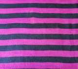 Lila - sötétkék csíkos acryl textil - 150 cm