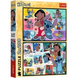 Lilo és Stitch boldog élete 2x200-as puzzle - Trefl