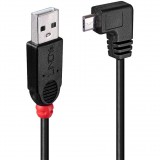 Lindy 31976 USB kábel 1 M USB 2.0 USB A Micro-USB B Fekete (31976)