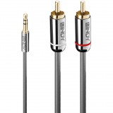 Lindy 35336 audio kábel 5 M 3.5mm 2 x RCA Antracit (35336)
