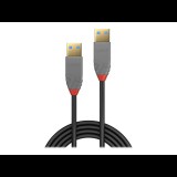 Lindy 36752 USB kábel 2 M USB 3.2 Gen 1 (3.1 Gen 1) USB A Fekete (36752)