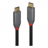Lindy 36900 USB kábel 0,5 M USB C Fekete, Szürke (36900)