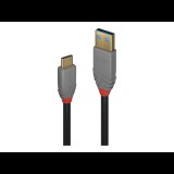 Lindy 36913 USB kábel 2 M USB C USB A Fekete (36913)