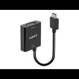 Lindy 38291 video átalakító kábel 0,1 M HDMI A-típus (Standard) VGA (D-Sub) Fekete (38291)