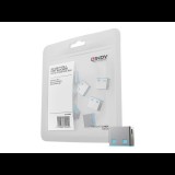 Lindy 40462 port blokkoló Portblokkoló USB A típus Kék Akrilnitril-butadiénsztirol (ABS) 10 dB (40462)