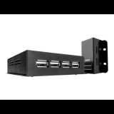 Lindy 42681 hálózati bővítő Hálózati adó- és vevőegység Fekete (42681)