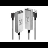 Lindy 42702 hálózati bővítő Hálózati adó- és vevőegység Szürke (42702)