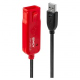 Lindy 42782 USB kábel 12 M USB 2.0 USB A Fekete (42782)