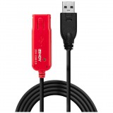 Lindy 42923 USB kábel 30 M USB 2.0 USB A Fekete, Vörös (42923)