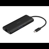Lindy 43358 dokkoló állomás és port replikátor Vezetékes USB 3.2 Gen 1 (3.1 Gen 1) Type-C Fekete (43358)