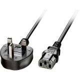 LINDY Áram Csatlakozókábel 2.00 m Fekete (30433)