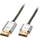 LINDY HDMI Csatlakozókábel [1x HDMI dugó - 1x HDMI dugó] 3.00 m Szürke (41675) - HDMI