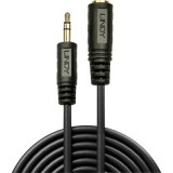 LINDY Jack Audio Hosszabbítókábel [1x Jack dugó, 3,5 mm-es - 1x Jack alj, 3,5 mm-es] 5.00 m Fekete (35654) - Audió kábel
