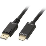 LINDY Kijelző csatlakozó / HDMI Csatlakozókábel [1x DisplayPort dugó - 1x HDMI dugó] 0.50 m Fekete (36920)