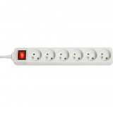 LINDY Steckdosenleiste mit Schalter FR 6-Fach (73126)