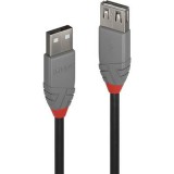 LINDY USB 2.0 Csatlakozókábel 0.50 m Fekete (36701)