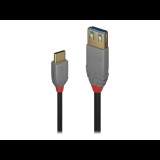 LINDY USB 2.0 Csatlakozókábel 15.00 cm Fekete (36895)