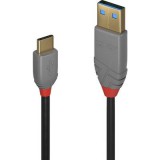 LINDY USB 2.0 Csatlakozókábel [1x USB 2.0 dugó, A típus - 1x USB-C™ dugó] 1.00 m Fekete (36886)