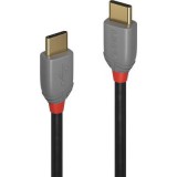 LINDY USB 2.0 Csatlakozókábel [1x USB-C™ dugó - 1x USB-C™ dugó] 0.50 m Fekete (36870)