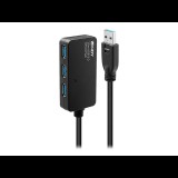 Lindy USB 3.0 Active Extension Pro 4 Port Hub - hub - 4 ports (43159)