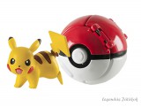 LINISME Pokemon labdába zárható mini Pikachu figura
