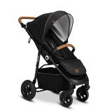 Lionelo Natt Black Onyx sport babakocsi - Fekete (LO-NATT BLACK ONYX)