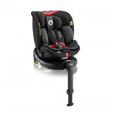 Lionelo Navy I-Size 360° forgatható ISOFIX gyermekülés (40-150cm) - Black Red