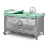 Lionelo utazóágy Flower türkiz