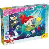 Lisciani Giochi Ariel a kis hableány 2 az 1-ben 60db-os puzzle és színező 50x35cm - Lisciani