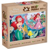 Lisciani Giochi Ariel két világa 2 az 1-ben 48db-os Eco mini puzzle és színező 35x25cm - Lisciani