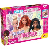 Lisciani Giochi Barbie barátnők 60db-os glitter puzzle 50x35cm - Lisciani