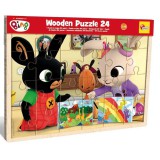 Lisciani Giochi Bing és barátai 24db-os fa keretes puzzle - Lisciani