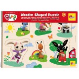 Lisciani Giochi Bing és barátai 6db-os fa formaválogató puzzle - Lisciani