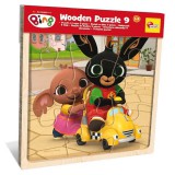 Lisciani Giochi Bing és barátai 9db-os fa keretes puzzle - Lisciani