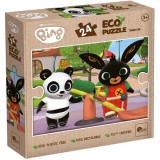 Lisciani Giochi Bing és Pandó a játszótéren 24db-os Eco mini puzzle 35x25cm - Lisciani