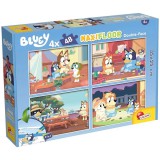 Lisciani Giochi Bluey és barátai 2 az 1-ben 4x48db-os maxi padló puzzle és színező 35x25cm - Lisciani