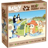 Lisciani Giochi Bluey nyaraláson 2 az 1-ben 24db-os Eco maxi puzzle és színező 70x50cm - Lisciani