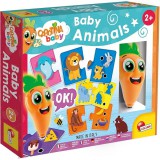 Lisciani Giochi Carotina baby: Állatos párosító készségfejlesztő játék beszélő tollal - Lisciani