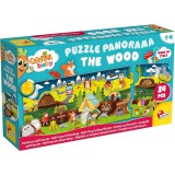 Lisciani Giochi Carotina baby: Az erdő panoráma puzzle 24db-os - Lisciani