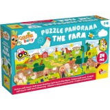 Lisciani Giochi Carotina baby: Panoráma bébi puzzle 24db-os - A Farm - Lisciani