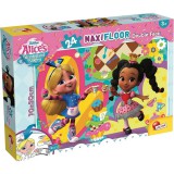 Lisciani Giochi Disney Alice Csodaországban 2 az 1-ben maxi 24db-os puzzle és színező 70x50cm - Lisciani