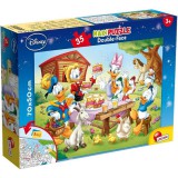 Lisciani Giochi Disney Donald kacsa családja 2 az 1-ben maxi 35db-os puzzle és színező 70x50cm - Lisciani