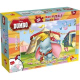 Lisciani Giochi Disney Dumbo 2 az 1-ben 35db-os maxi puzzle és színező 70x50cm - Lisciani