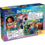 Lisciani Giochi Disney Encanto 2 az 1-ben maxi 2x60db-os puzzle és színező 50x35cm - Lisciani