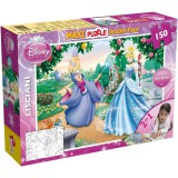 Lisciani Giochi Disney Hamupipőke 2 az 1-ben maxi 150db-os puzzle és színező 70x50cm - Lisciani