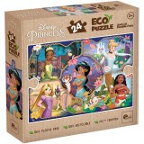 Lisciani Giochi Disney hercegnők és állataik 2 az 1-ben 24db-os Eco mini puzzle és színező 35x25cm - Lisciani