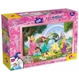 Lisciani Giochi Disney Hercegnők szivárvány 2 az 1-ben 108db-os puzzle és színező 70x50cm - Lisciani