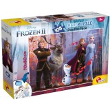 Lisciani Giochi Jégvarázs 2 2 az 1-ben 108db-os puzzle és színező 70x50cm - Lisciani