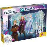 Lisciani Giochi Jégvarázs 2 az 1-ben 24db-os puzzle és színező 35x25cm - Lisciani