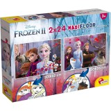 Lisciani Giochi Jégvarázs 2 az 1-ben maxi 2x24db-os puzzle és színező 50x35cm - Lisciani
